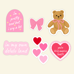 I’m just a girl stickers pack