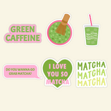 The matcha lover stickers pack